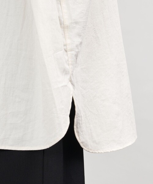 PUBLUX（パブリュクス）の「PUBLUX/パブリュクス プルオーバースタンドカラーシャツ/ユニセックス(限定展開)（シャツ/ブラウス・メンズ・キナリ/ブラック/オリーブ・SMALL/MEDIUM/LARGE）」の19枚目の写真