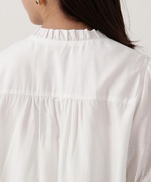 PROPORTION BODY DRESSING（プロポーションボディドレッシング）の「フロント釦パフスリーブブラウス / 1214110402（シャツ/ブラウス・レディース・ブラック/ブルー系その他/ホワイト系その他・SMALL/MEDIUM）」の6枚目の写真