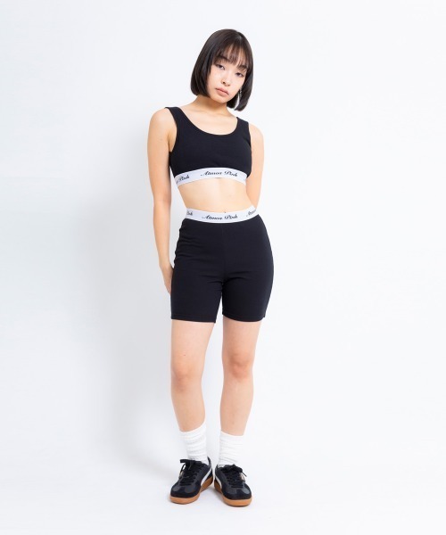 atmos pink（アトモスピンク）の「atmos pink Basic inner short / アトモス ピンク ベーシック インナー ショーツ（レギンス/スパッツ・レディース・ブラック/グレー・S/M）」の3枚目の写真