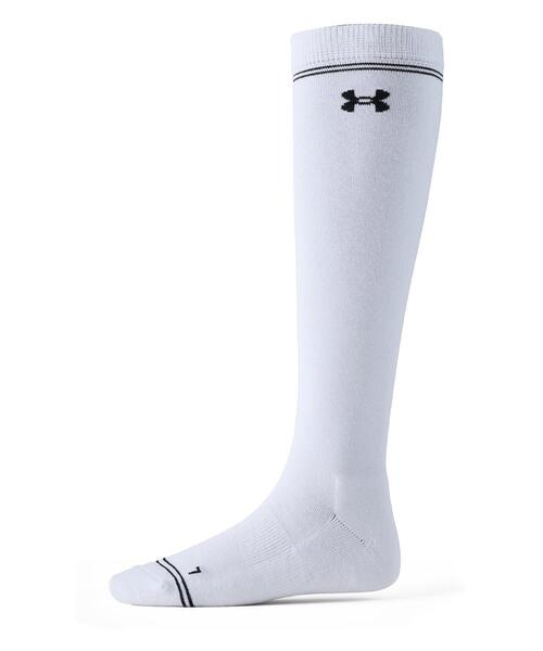 UNDER ARMOUR（アンダーアーマー）の「UAオーバー ザ カーフライン ソックス（ゴルフ/レディース）（ソックス/靴下・レディース・ホワイト・M）」の4枚目の写真
