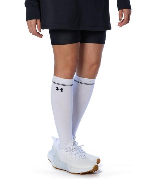 UNDER ARMOUR（アンダーアーマー）の「UAオーバー ザ カーフライン ソックス（ゴルフ/レディース）（ソックス/靴下・レディース・ホワイト・M）」の5枚目の写真