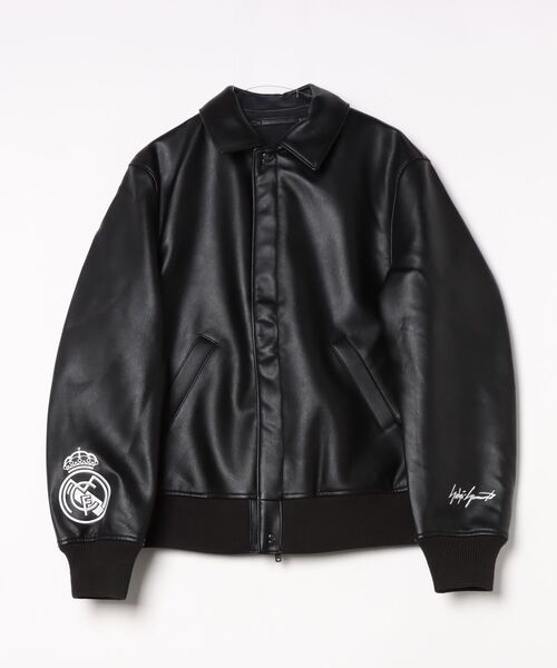 Y-3ワイスリー アディダス フェイクレザージャケットブルゾン スリーストライプ Y-3ワイスリー アディダス フェイクレザージャケットブルゾン