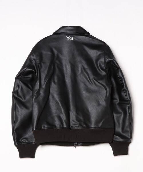 Y-3ワイスリー アディダス フェイクレザージャケットブルゾン スリーストライプ Y-3ワイスリー アディダス フェイクレザージャケットブルゾン