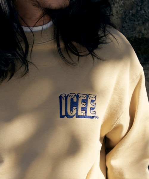 VENCEEXCHANGE（ヴァンスエクスチェンジ）の「ICEE サガラ刺繍トレーナー（スウェット・メンズ・ブラウン/オフホワイト/チャコールグレー・M/L/LL）」の9枚目の写真