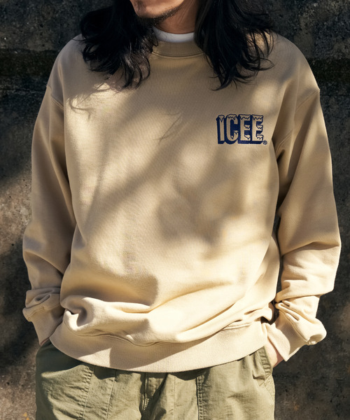 VENCEEXCHANGE（ヴァンスエクスチェンジ）の「ICEE サガラ刺繍トレーナー（スウェット・メンズ・ブラウン/オフホワイト/チャコールグレー・M/L/LL）」の10枚目の写真