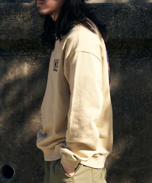 VENCEEXCHANGE（ヴァンスエクスチェンジ）の「ICEE サガラ刺繍トレーナー（スウェット・メンズ・ブラウン/オフホワイト/チャコールグレー・M/L/LL）」の11枚目の写真