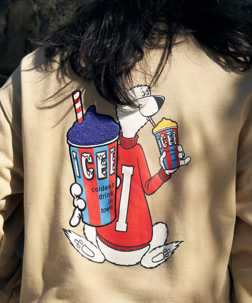 VENCEEXCHANGE（ヴァンスエクスチェンジ）の「ICEE サガラ刺繍トレーナー（スウェット・メンズ・ブラウン/オフホワイト/チャコールグレー・M/L/LL）」の13枚目の写真