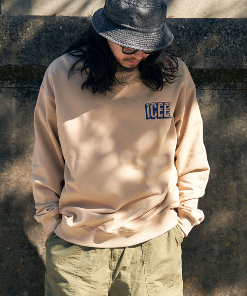 VENCEEXCHANGE（ヴァンスエクスチェンジ）の「ICEE サガラ刺繍トレーナー（スウェット・メンズ・ブラウン/オフホワイト/チャコールグレー・M/L/LL）」の15枚目の写真