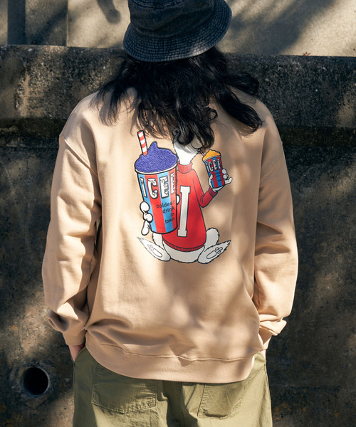 VENCEEXCHANGE（ヴァンスエクスチェンジ）の「ICEE サガラ刺繍トレーナー（スウェット・メンズ・ブラウン/オフホワイト/チャコールグレー・M/L/LL）」の19枚目の写真