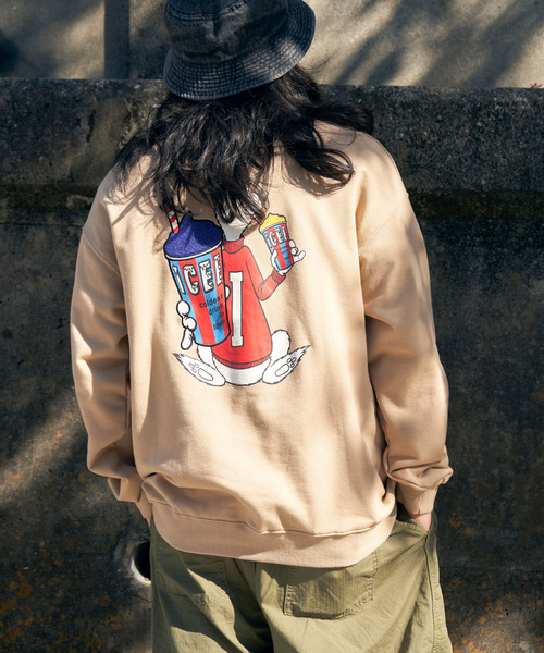 VENCEEXCHANGE（ヴァンスエクスチェンジ）の「ICEE サガラ刺繍トレーナー（スウェット・メンズ・ブラウン/オフホワイト/チャコールグレー・M/L/LL）」の20枚目の写真