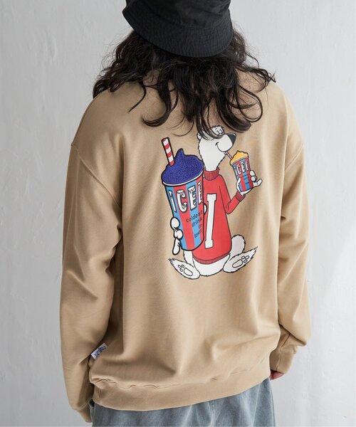 VENCEEXCHANGE（ヴァンスエクスチェンジ）の「ICEE サガラ刺繍トレーナー（スウェット・メンズ・ブラウン/オフホワイト/チャコールグレー・M/L/LL）」の5枚目の写真