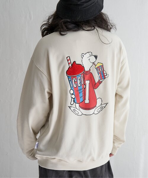 VENCEEXCHANGE（ヴァンスエクスチェンジ）の「ICEE サガラ刺繍トレーナー（スウェット・メンズ・ブラウン/オフホワイト/チャコールグレー・M/L/LL）」の7枚目の写真