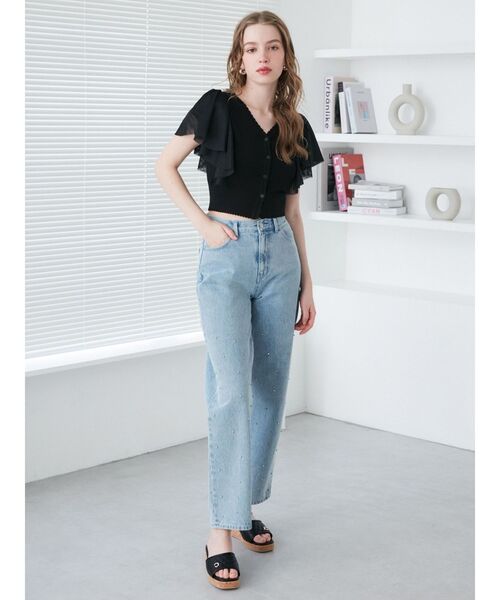 【セール】クリスタルデニムパンツ（デニムパンツ）｜CALNAMUR（カルナムール）