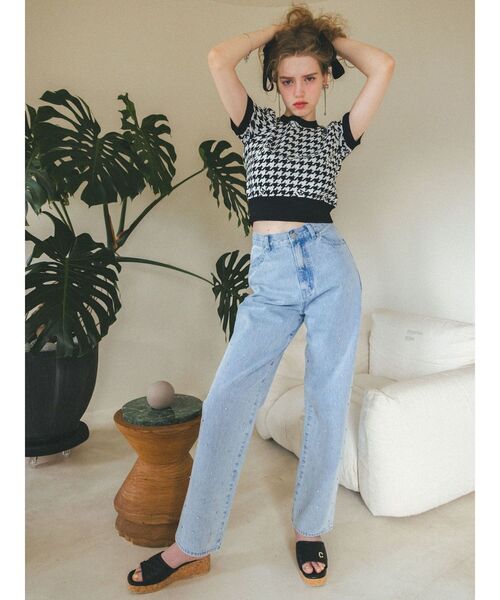 【セール】クリスタルデニムパンツ（デニムパンツ）｜CALNAMUR（カルナムール）