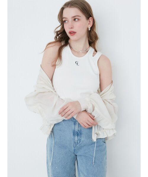 【セール】クリスタルデニムパンツ（デニムパンツ）｜CALNAMUR（カルナムール）