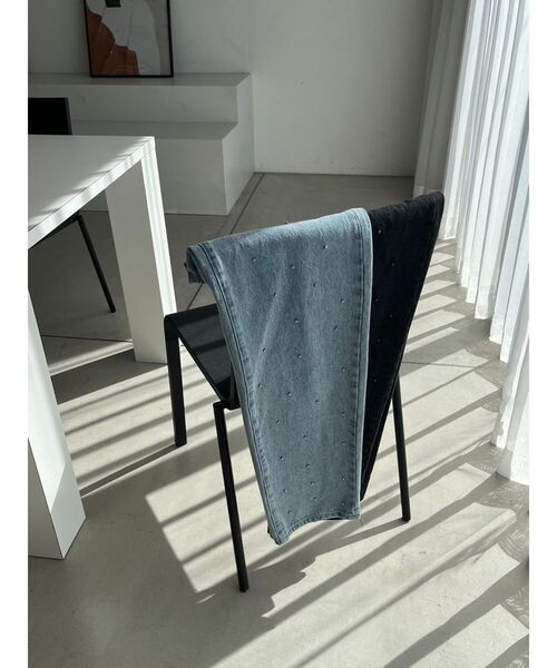 【セール】クリスタルデニムパンツ（デニムパンツ）｜CALNAMUR（カルナムール）