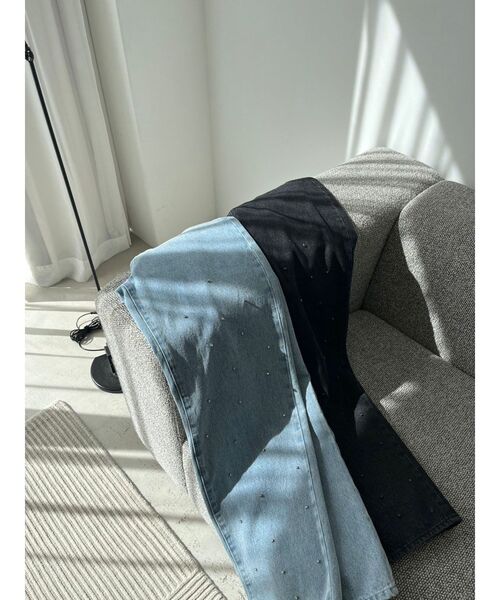 【セール】クリスタルデニムパンツ（デニムパンツ）｜CALNAMUR（カルナムール）