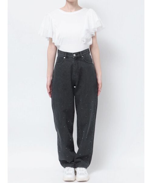【セール】クリスタルデニムパンツ（デニムパンツ）｜CALNAMUR（カルナムール）