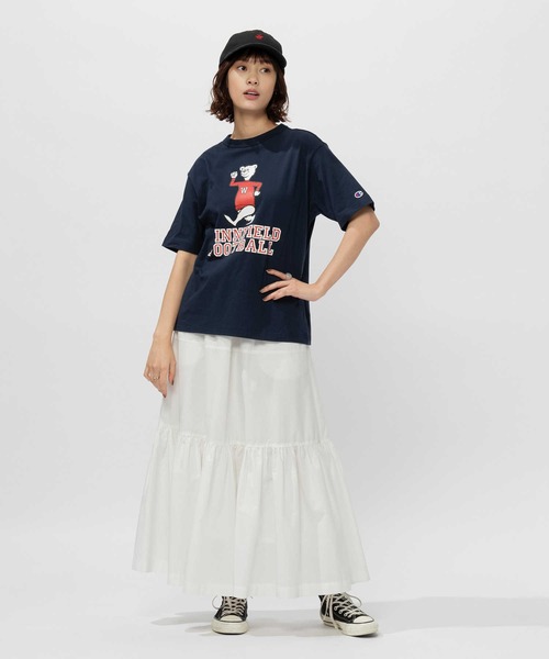 シンゾーン　カレッジロゴプリントTシャツ THE SHINZONE/シンゾーン】カレッジロゴ風Tシャツ・23MXXCU02