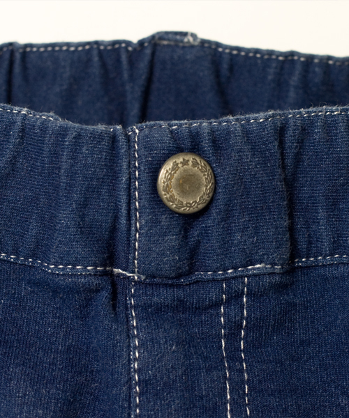 Smoothy(スムージー)の「Smoothy Denim sweat sarueru pants / スムージー デニムスウェットサルエルパンツ(デニムパンツ・キッズ・インディゴブルー・100/120/90/150/140/110/130)」の6枚目の写真