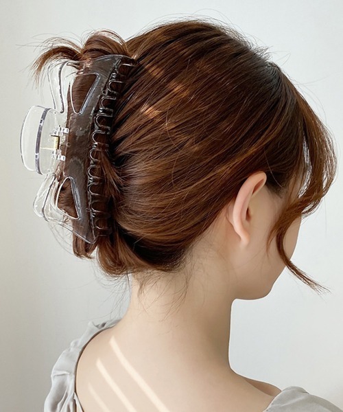 Miniministore(ミニミニストア)の「バンスクリップ ヘアクリップ レディース(バレッタ/ヘアクリップ・レディース・アイボリー/ブラック/ブラウン/ホワイト・FREE)」の1枚目の写真