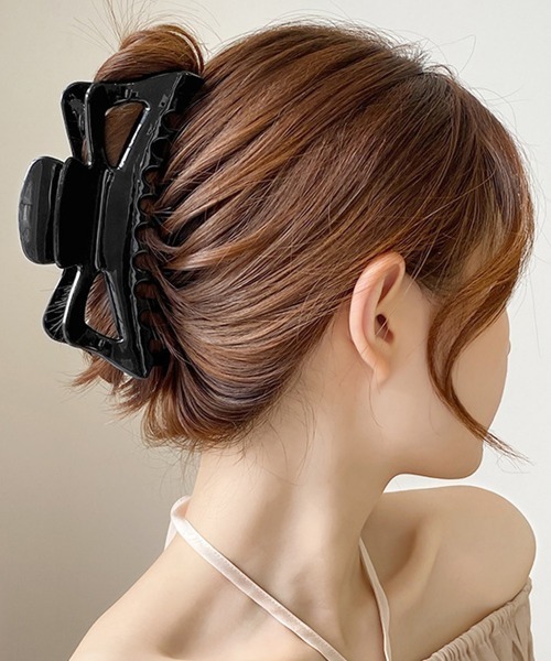 Miniministore(ミニミニストア)の「バンスクリップ ヘアクリップ レディース(バレッタ/ヘアクリップ・レディース・アイボリー/ブラック/ブラウン/ホワイト・FREE)」の3枚目の写真