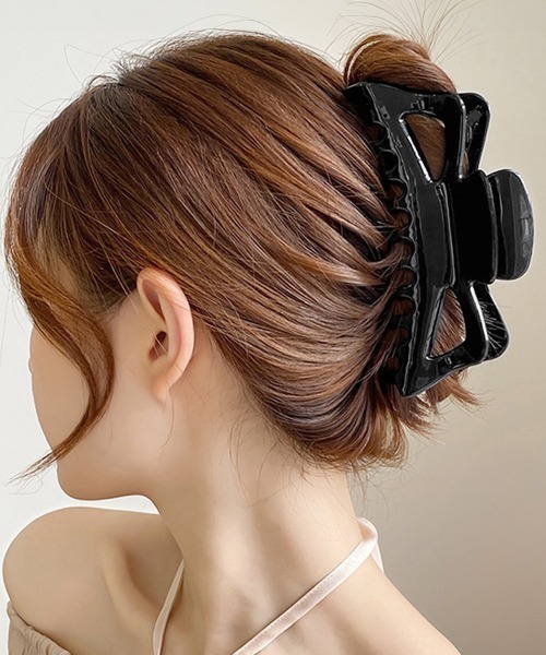 Miniministore(ミニミニストア)の「バンスクリップ ヘアクリップ レディース(バレッタ/ヘアクリップ・レディース・アイボリー/ブラック/ブラウン/ホワイト・FREE)」の5枚目の写真