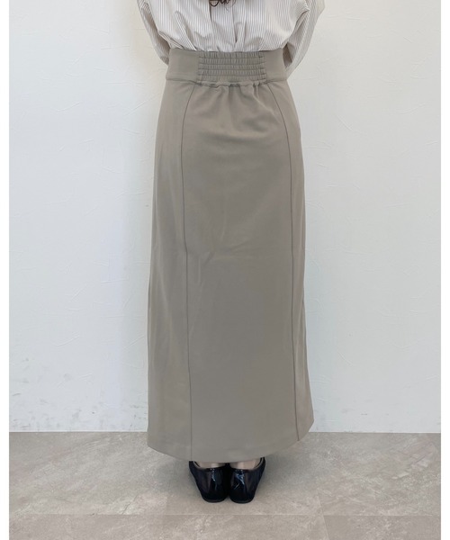 mysty woman(ミスティウーマン)の「フロントzipタイトスカート 113492(スカート・レディース・ブラック/ライトベージュ/ベージュ系その他・FREE)」の14枚目の写真