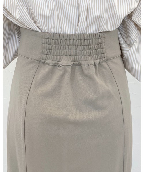 mysty woman(ミスティウーマン)の「フロントzipタイトスカート 113492(スカート・レディース・ブラック/ライトベージュ/ベージュ系その他・FREE)」の15枚目の写真