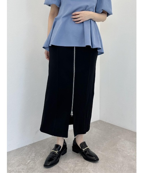 mysty woman(ミスティウーマン)の「フロントzipタイトスカート 113492(スカート・レディース・ブラック/ライトベージュ/ベージュ系その他・FREE)」の18枚目の写真