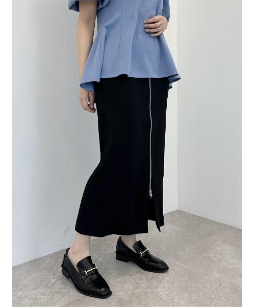 mysty woman(ミスティウーマン)の「フロントzipタイトスカート 113492(スカート・レディース・ブラック/ライトベージュ/ベージュ系その他・FREE)」の22枚目の写真