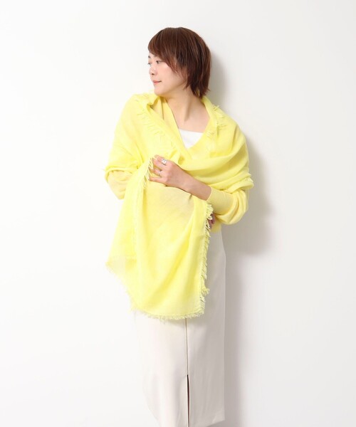 NOLLEY’S Sophi（ノーリーズソフィ）の「ソフトストール（ストール/ショール・レディース・イエロー/ベージュ/ブラウン・FREE）」の16枚目の写真