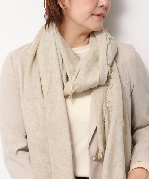 NOLLEY’S Sophi（ノーリーズソフィ）の「ソフトストール（ストール/ショール・レディース・イエロー/ベージュ/ブラウン・FREE）」の18枚目の写真