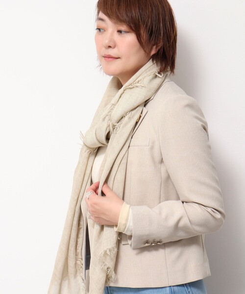 NOLLEY’S Sophi（ノーリーズソフィ）の「ソフトストール（ストール/ショール・レディース・イエロー/ベージュ/ブラウン・FREE）」の19枚目の写真