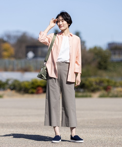 DECOY SINCE 1981（デコイシンスイチキュウハチイチ）の「【接触冷感・UVカット】オーガニックコットンタンクトップ（Tシャツ/カットソー・レディース・グレー/ブラック/ホワイト/ネイビー・LL/M/L/3L/4L）」の17枚目の写真