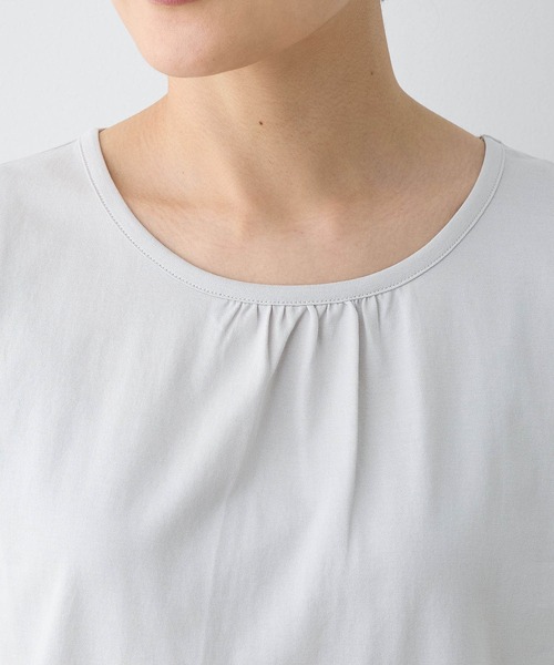 DECOY SINCE 1981（デコイシンスイチキュウハチイチ）の「【接触冷感・UVカット】オーガニックコットンタンクトップ（Tシャツ/カットソー・レディース・グレー/ブラック/ホワイト/ネイビー・LL/M/L/3L/4L）」の11枚目の写真