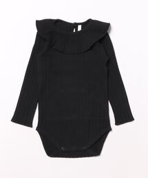 Rylee + Cru(C[AhN[)́yBszyitzyQuincy MaezRUFFLE COLLAR ONESIE || BLACK(̑xr[pi)