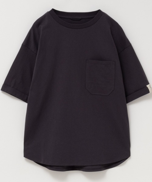 EDWIN（エドウィン）の「C17 H/SPOCKET TEE Cotton100%（Tシャツ/カットソー・レディース・ミント/チャコールグレー/グレイッシュベージュ・L/M）」の6枚目の写真