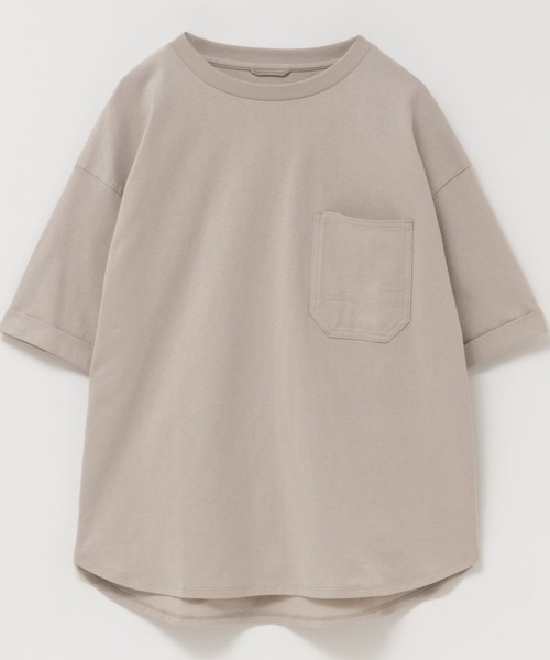 EDWIN（エドウィン）の「C17 H/SPOCKET TEE Cotton100%（Tシャツ/カットソー・レディース・ミント/チャコールグレー/グレイッシュベージュ・L/M）」の8枚目の写真