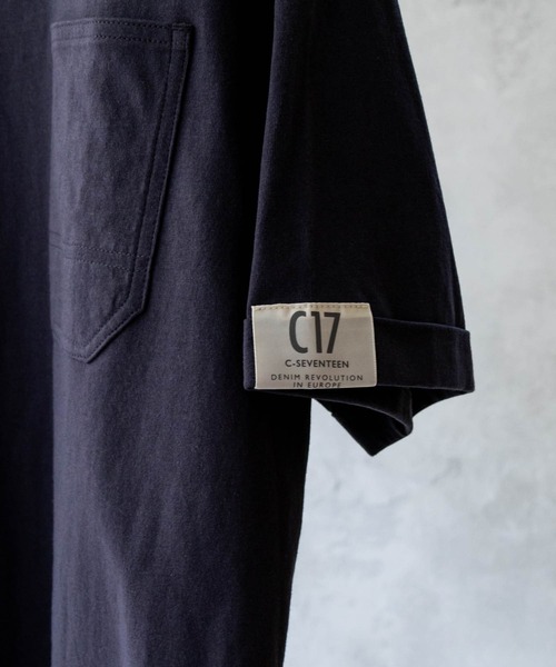 EDWIN（エドウィン）の「C17 H/SPOCKET TEE Cotton100%（Tシャツ/カットソー・レディース・ミント/チャコールグレー/グレイッシュベージュ・L/M）」の5枚目の写真