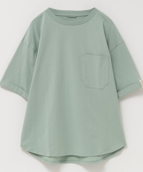 EDWIN（エドウィン）の「C17 H/SPOCKET TEE Cotton100%（Tシャツ/カットソー・レディース・ミント/チャコールグレー/グレイッシュベージュ・L/M）」の10枚目の写真