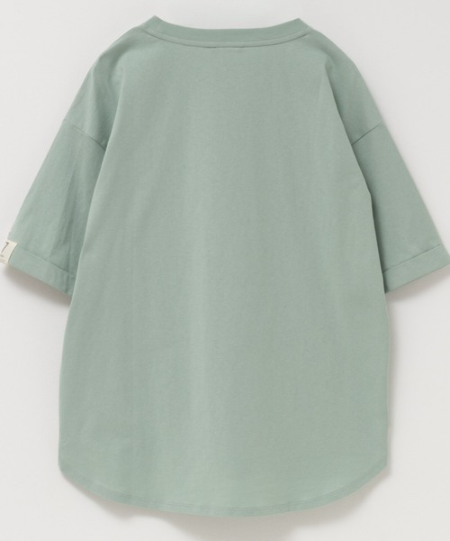 EDWIN（エドウィン）の「C17 H/SPOCKET TEE Cotton100%（Tシャツ/カットソー・レディース・ミント/チャコールグレー/グレイッシュベージュ・L/M）」の11枚目の写真