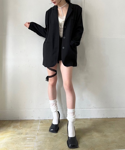 Jewelobe(ジュエローブ)の「レースリボンマイクロショートパンツ(その他パンツ・レディース・ホワイト/ブラック・M/S)」の16枚目の写真