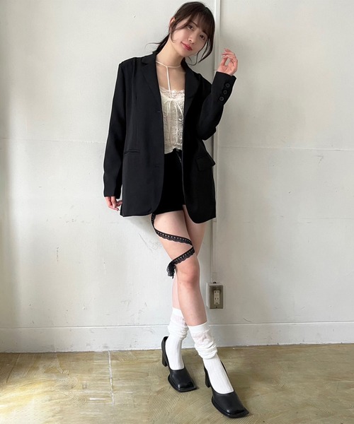 Jewelobe(ジュエローブ)の「レースリボンマイクロショートパンツ(その他パンツ・レディース・ホワイト/ブラック・M/S)」の17枚目の写真