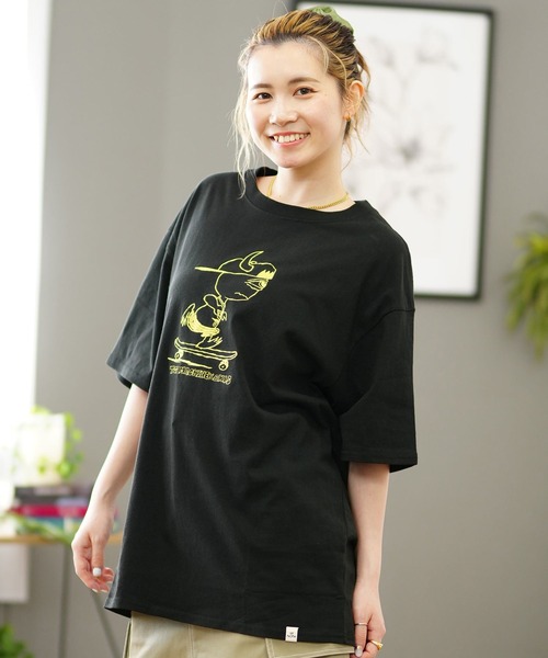 TOY MACHINE(トイ マシーン)の「【ムラサキスポーツ限定】TOY MACHINE/トイマシーン 刺繍Tシャツ ビックシルエット ユニセックス MTMSEST24(Tシャツ/カットソー・レディース・ホワイト/ブラック・M/L/XL)」の12枚目の写真