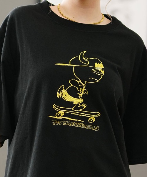 TOY MACHINE(トイ マシーン)の「【ムラサキスポーツ限定】TOY MACHINE/トイマシーン 刺繍Tシャツ ビックシルエット ユニセックス MTMSEST24(Tシャツ/カットソー・レディース・ホワイト/ブラック・M/L/XL)」の17枚目の写真