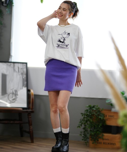 TOY MACHINE(トイ マシーン)の「【ムラサキスポーツ限定】TOY MACHINE/トイマシーン 刺繍Tシャツ ビックシルエット ユニセックス MTMSEST24(Tシャツ/カットソー・レディース・ホワイト/ブラック・M/L/XL)」の7枚目の写真
