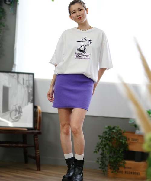 TOY MACHINE(トイ マシーン)の「【ムラサキスポーツ限定】TOY MACHINE/トイマシーン 刺繍Tシャツ ビックシルエット ユニセックス MTMSEST24(Tシャツ/カットソー・レディース・ホワイト/ブラック・M/L/XL)」の8枚目の写真
