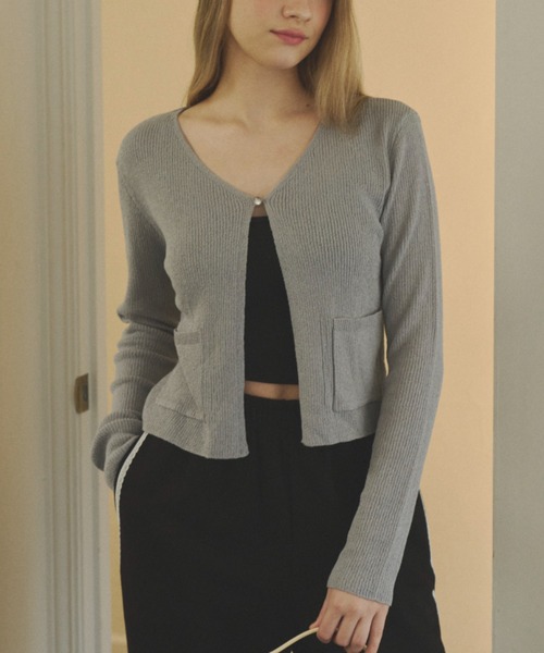 GIUNON(ジウノン)の「【カップ付き】rib fit bra top / リブフィットブラトップ(キャミソール・レディース・ホワイト/ブラック/グレー・FREE)」の10枚目の写真