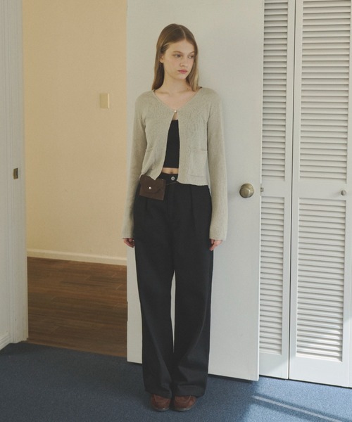 GIUNON(ジウノン)の「【カップ付き】rib fit bra top / リブフィットブラトップ(キャミソール・レディース・ホワイト/ブラック/グレー・FREE)」の11枚目の写真